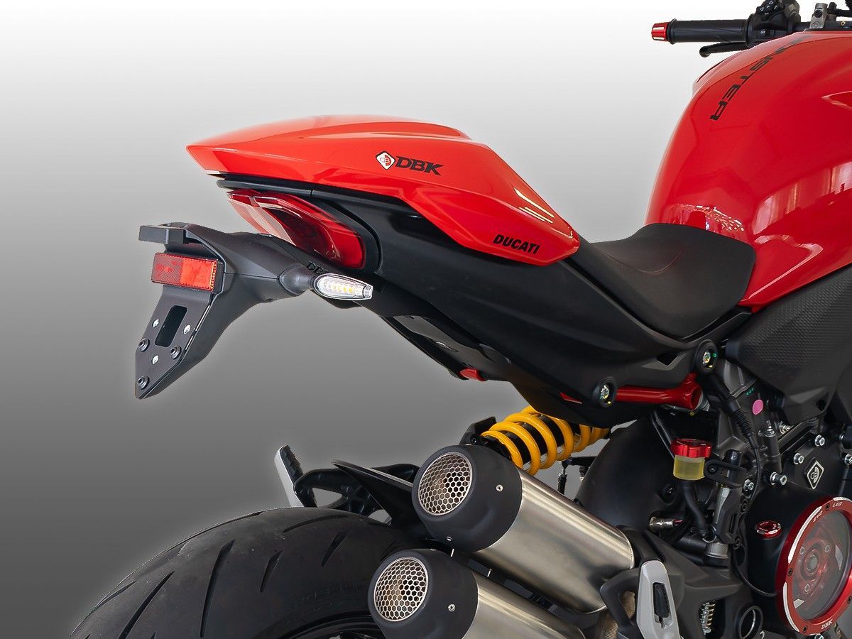 Ducabike Soporte de matrícula ajustable para Ducati Monster V2