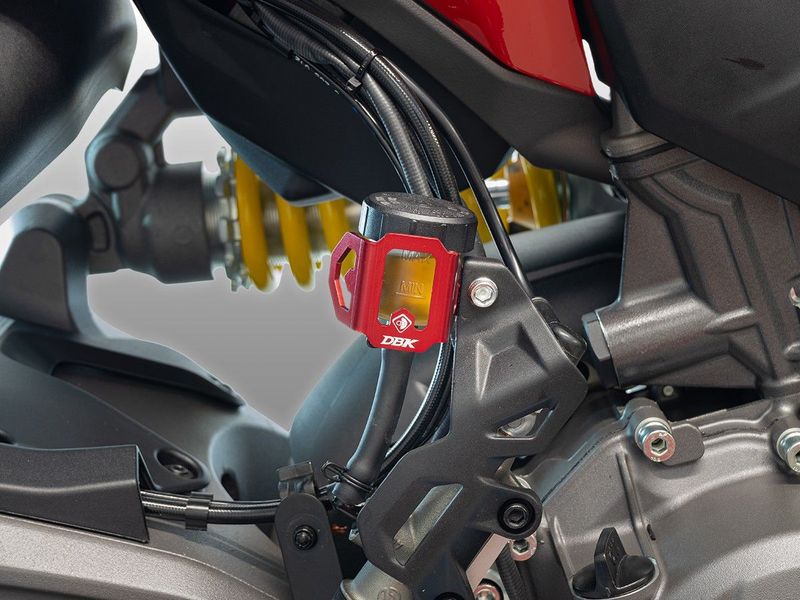Ducabike Kit de protección del depósito de líquido de freno trasero Ducati V2