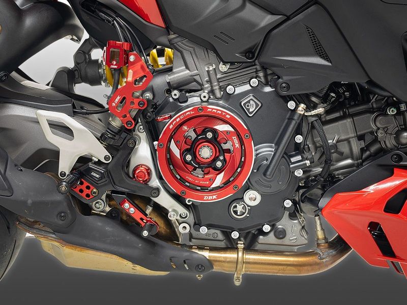 Ducabike Tapa de embrague transparente para Ducati Panigale Streetfighter Multistrada Monster Hypermotard V2