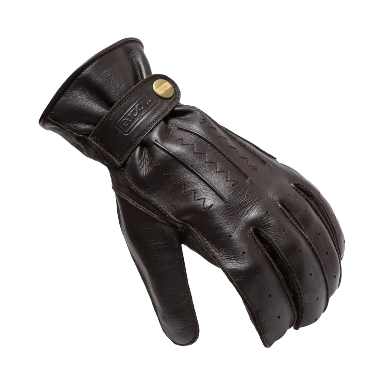 Guantes en Piel Scrambler Moore Marrón