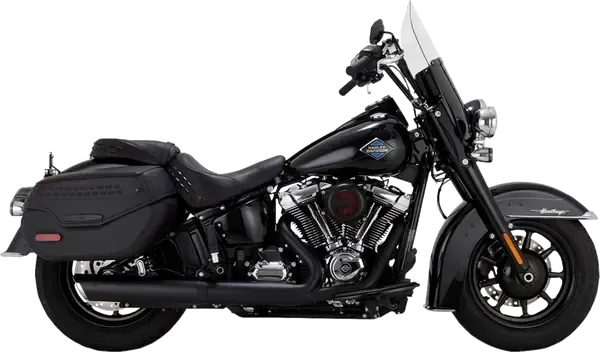 Escape Vance & Hines MUFFLER SLIP ON HARLEY DAVIDSON SOFTAIL BLACK