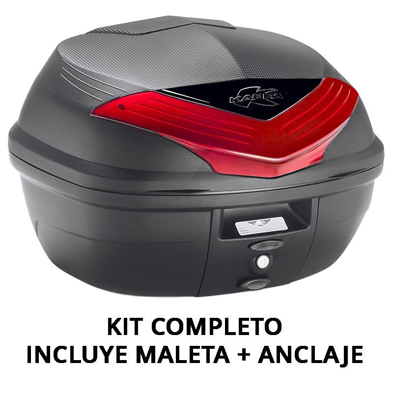 KIT COMPLETO KAPPA MALETA 35L MONOLOCK Incluye Anclaje KR1166 + Maleta K355N2 para Honda 125/350 - NSS Forza / ADV 350