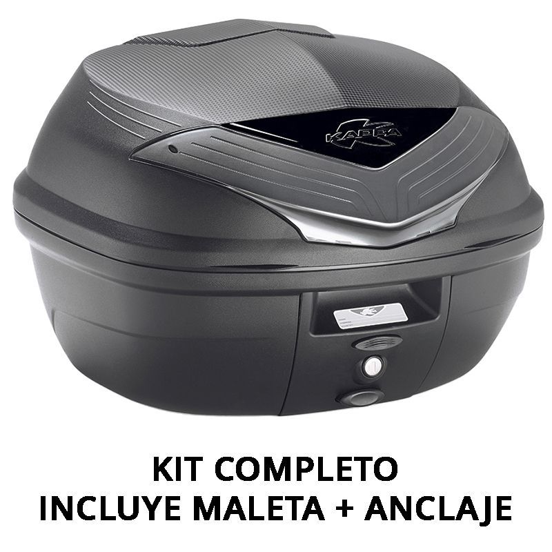 KIT COMPLETO KAPPA MALETA 35L MONOLOCK Incluye Anclaje KR1166 + Maleta K355NT2 para Honda 125/350 - NSS Forza / ADV 350
