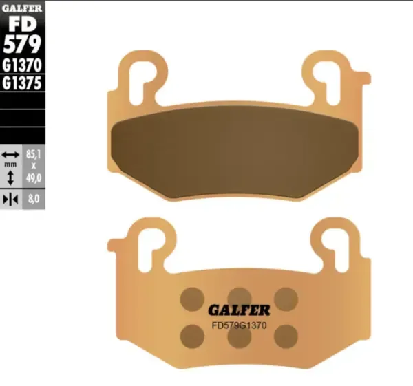 Pastillas de freno sinterizadas HH delanteras GALFER BRAKE PAD SINTERED SPORT para BMW R1300GS Pastillas de freno sinterizadas HH delanteras GALFER BRAKE PAD SINTERED SPORT para BMW R1300GS