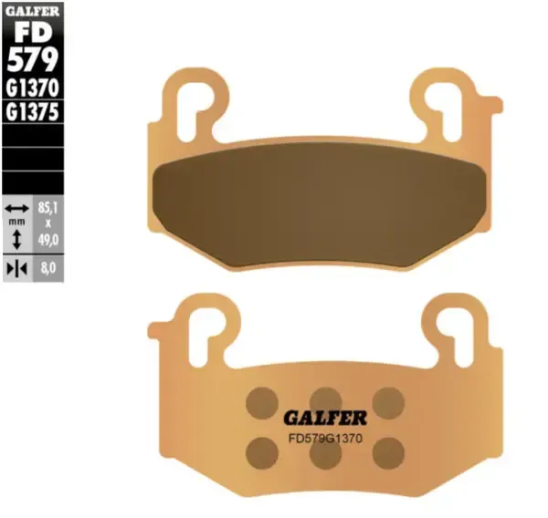 Pastillas de freno sinterizadas HH trasera GALFER BRAKE PAD SINTERED SPORT para BMW R1300GS Pastillas de freno sinterizadas HH trasera GALFER BRAKE PAD SINTERED SPORT para BMW R1300GS