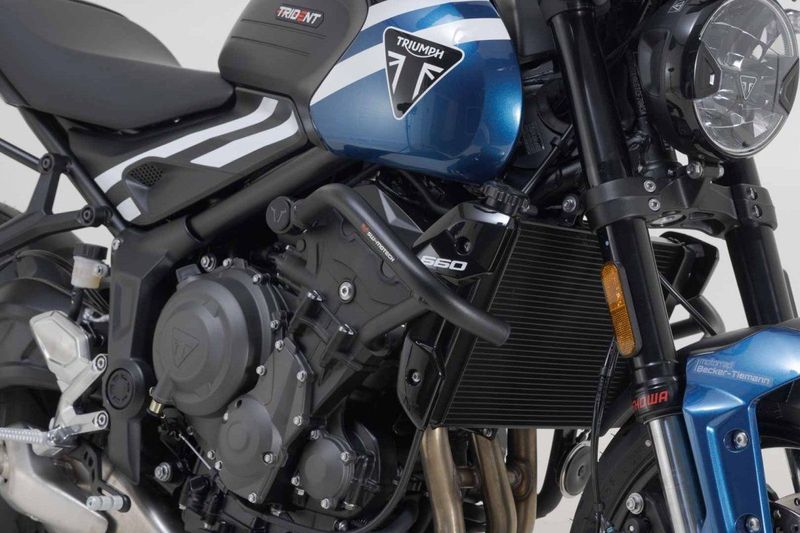 Defensas de motor SW Motech parte baja en negro para TRIUMPH TRIDENT 660 21-26 | TRIDENT 800 25-26