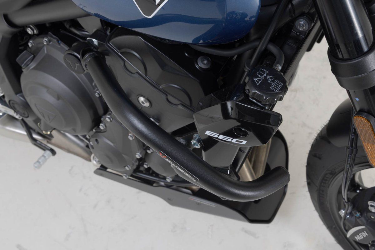 Defensas de motor SW Motech parte baja en negro para TRIUMPH TRIDENT 660 21-26 | TRIDENT 800 25-26