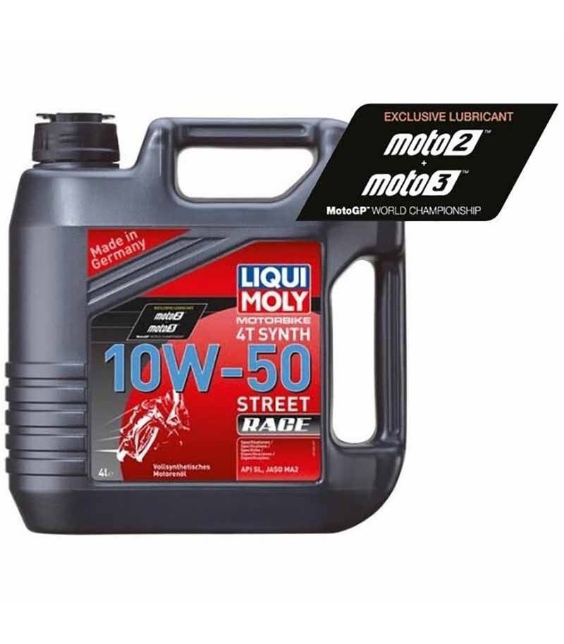 Aceite de motor LIQUI MOLY Sintético 4T 10W-50 Street Race - Garrafa 4L