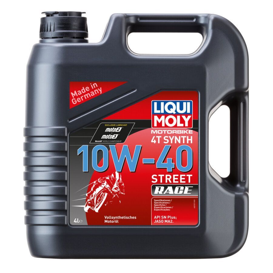 Aceite de motor LIQUI MOLY Sintético 4T 10W-40 Street Race - Garrafa 4L
