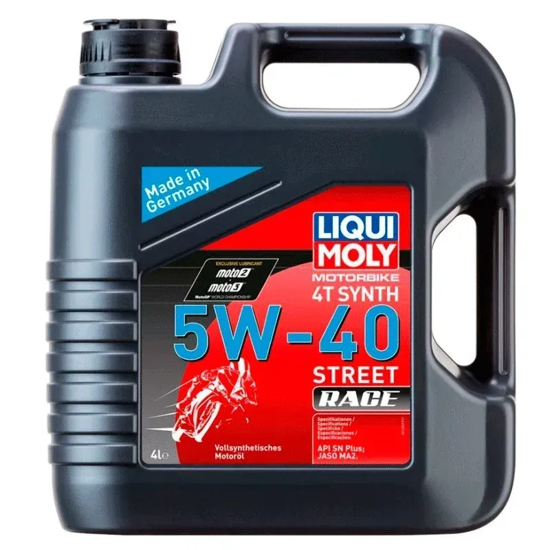 Aceite de motor LIQUI MOLY Sintético 4T 5W-40 Street Race - Garrafa 4L