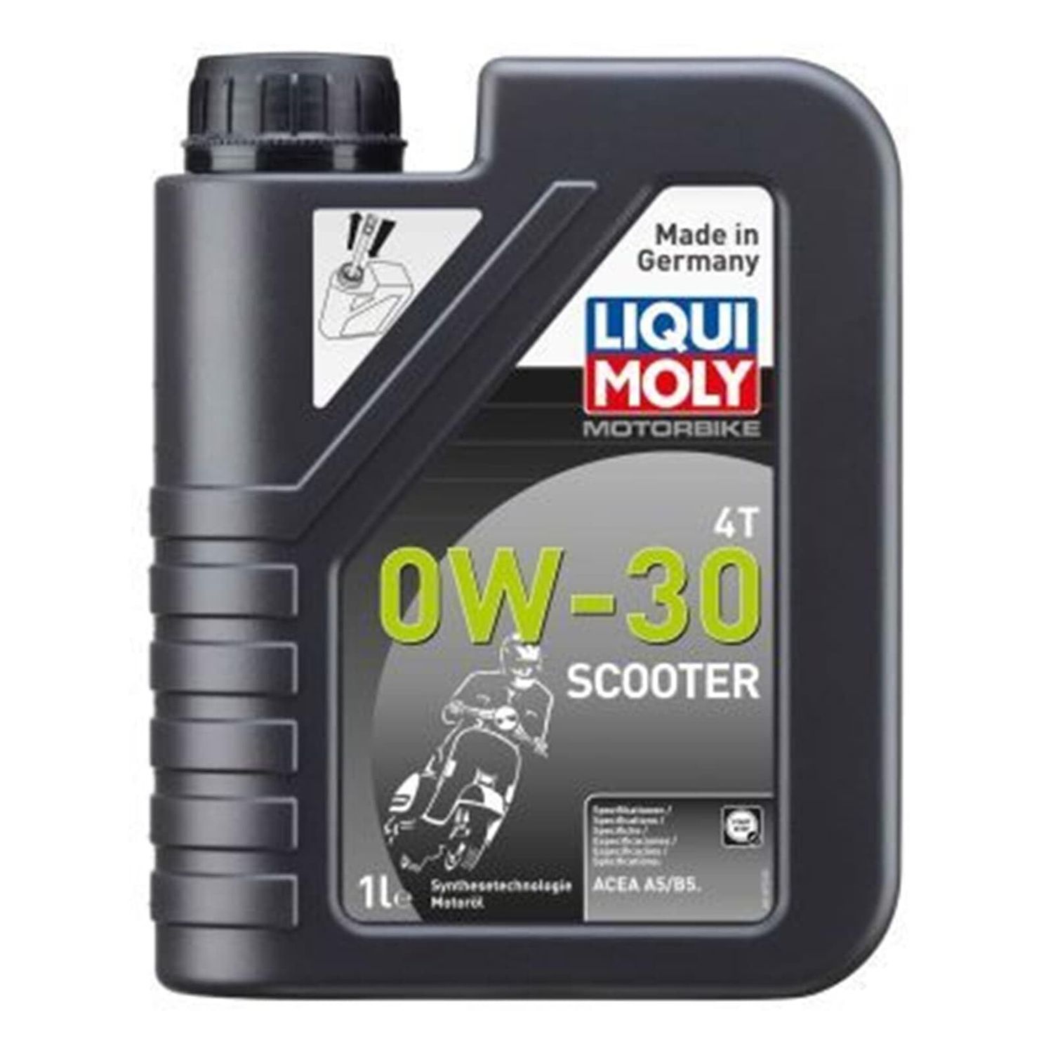 Aceite de motor LIQUI MOLY Advanced Full Synthetic 4T 0W-30 Scooter - Botella 1L