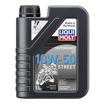 Aceite de motor LIQUI MOLY Advanced Full Synthetic 4T 10W-50 Street - Garrafa 1L