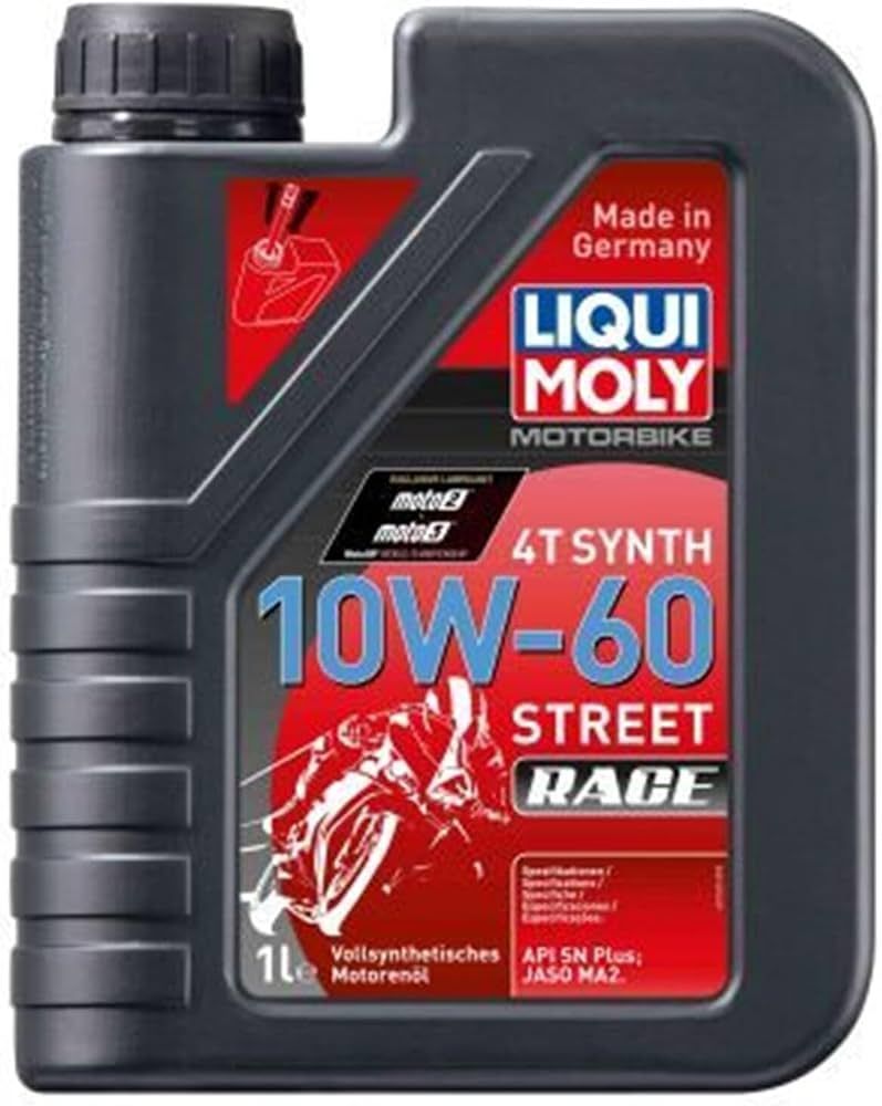 Aceite de motor LIQUI MOLY Sintético 4T 10W-60 Street Race - Botella 1L