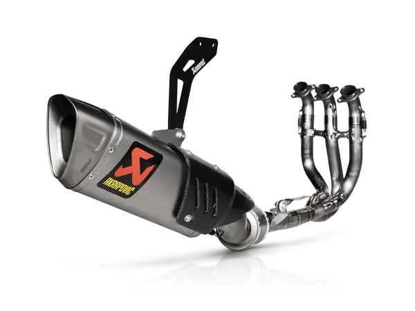 Sistema de escape completo Evolution Line Street AKRAPOVIC EXHAUST EVO TITANIO para TRIUMPH DAYTONA 660