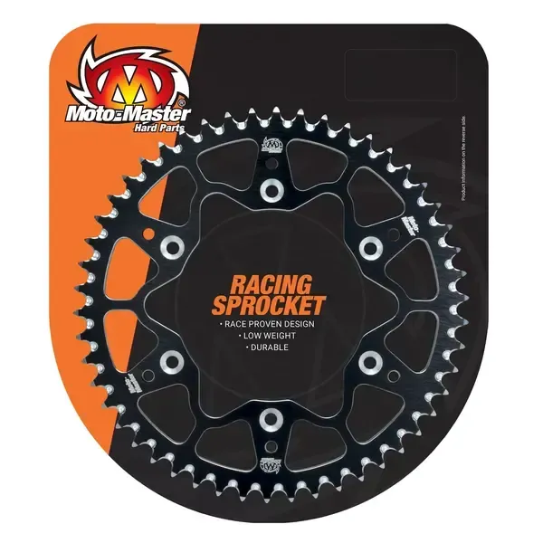 Corona trasera de aluminio MOTO-MASTER SPROCKET ALUMINIUM BLK 428 60T SHERCO SN-R 50