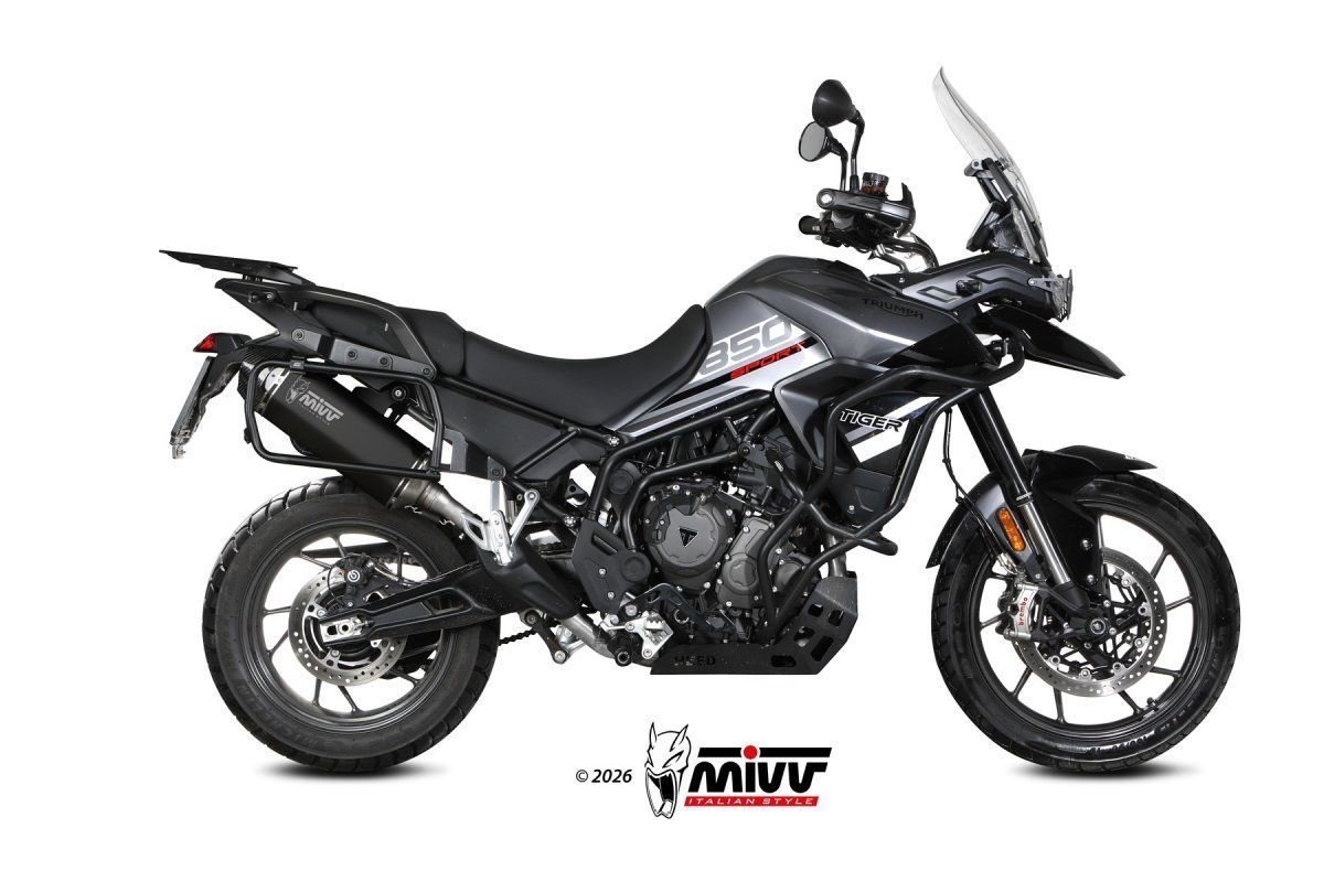Escape homologado Mivv SPEED EDGE en Acero negro para TRIUMPH TIGER 850 SPORT 21-25