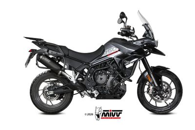 Escape homologado Mivv OVAL en Acero negro para TRIUMPH TIGER 850 SPORT 21-25