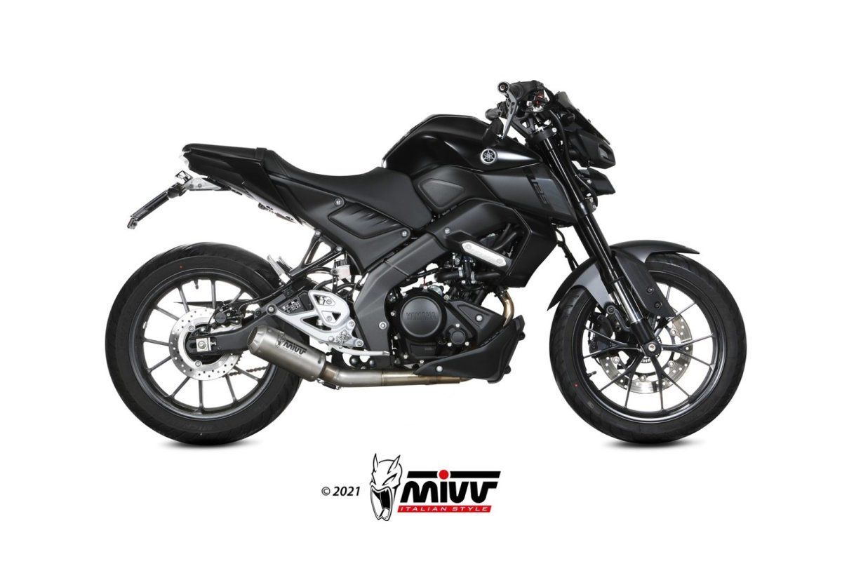 Escape completo no homologado Mivv MK3 en Acero inox. para YAMAHA MT 125 20-24 | YZF-R 125 19-24 Escape completo no homologado Mivv MK3 en Acero inox. para YAMAHA MT 125 20-24 | YZF-R 125 19-24