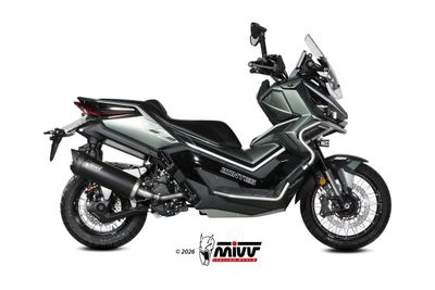 Escape homologado Mivv MOVER en Acero negro para ZONTES 368 G 25-26