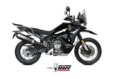 Escape homologado Mivv SPEED EDGE en Acero negro para CF MOTO 800 MT X 25-26