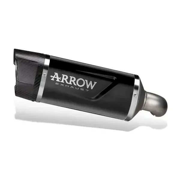 Escape ARROW Indy Race homologado en aluminio negro para ZONTES 703 RR 25-26