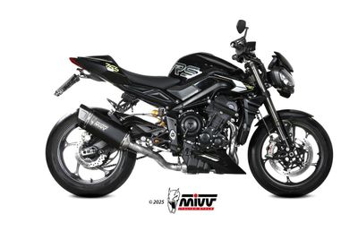 Escape completo homologado Mivv SR-1 en Titanio para TRIUMPH STREET TRIPLE 765 / R / RS 25-26