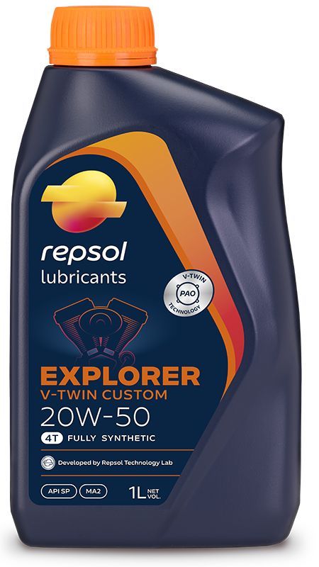 ACEITE BOTELLA REPSOL EXPLORER V-TWIN CUSTOM 4T 20W-50 1L