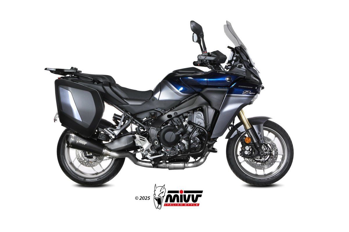 Escape completo homologado Mivv DELTA RACE en Acero negro para YAMAHA TRACER 9 / 900 / GT 25-26 Escape completo homologado Mivv DELTA RACE en Acero negro para YAMAHA TRACER 9 / 900 / GT 25-26