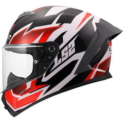 Casco Integral LS2 FF820 RAPID III XTREM Blanco/Negro/Rojo Casco Integral LS2 FF820 RAPID III XTREM Blanco/Negro/Rojo
