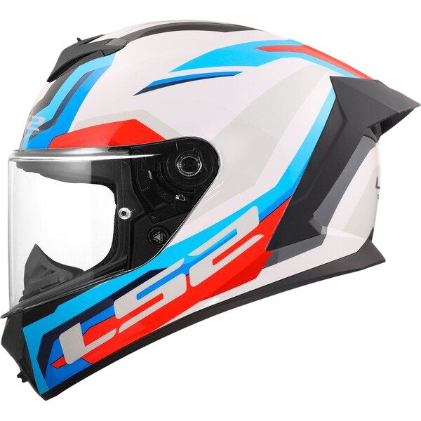 Casco Integral LS2 FF820 RAPID III HYPER Blanco/Azul/Rojo