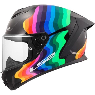Casco Integral LS2 FF820 RAPID III FLOW Negro/multicolor Casco Integral LS2 FF820 RAPID III FLOW Negro/multicolor