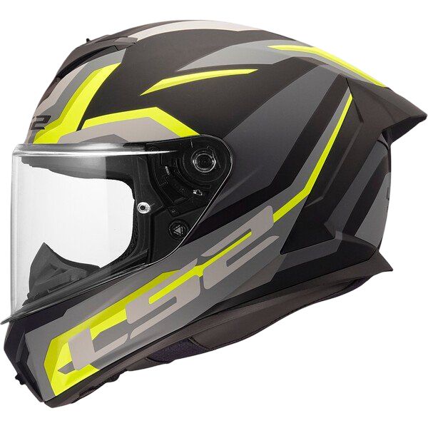 Casco Integral LS2 FF820 RAPID III HYPER Negro/Amarillo Flúor