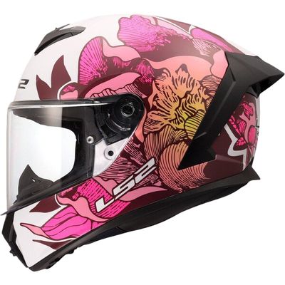 Casco Integral LS2 FF820 RAPID III POPPIES Blanco/Rosa Casco Integral LS2 FF820 RAPID III POPPIES Blanco/Rosa