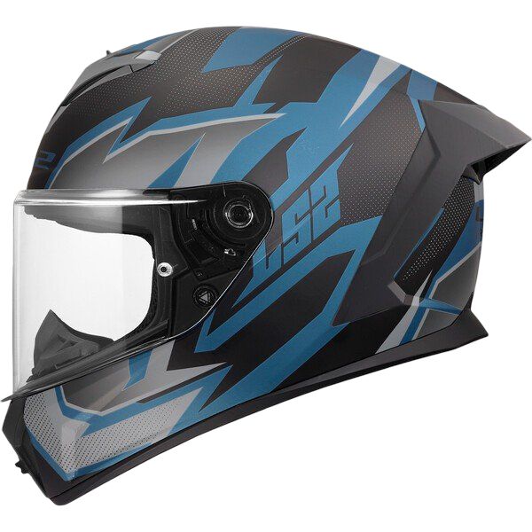 Casco Integral LS2 FF820 RAPID III XTREM Negro/Azul petróleo