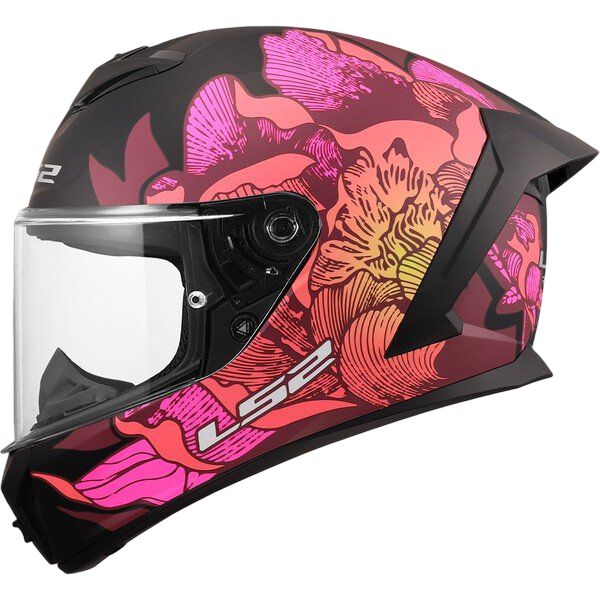 Casco Integral LS2 FF820 RAPID III POPPIES Negro/Rosa