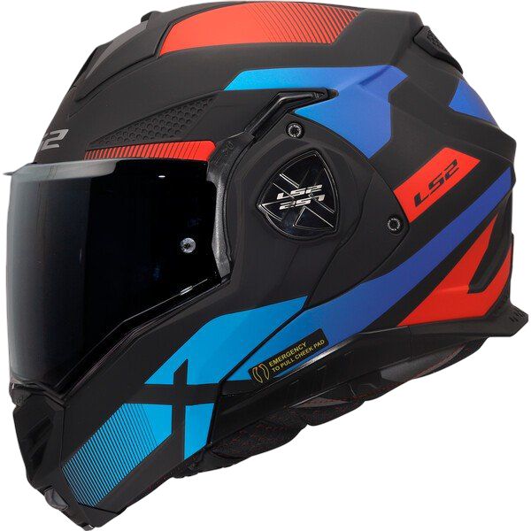 Casco Modular LS2 FF901 Advant X NOVA Negro/azul/rojo