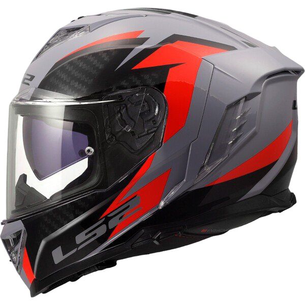 Casco integral LS2 STORM III DYNAMO Gris/Rojo