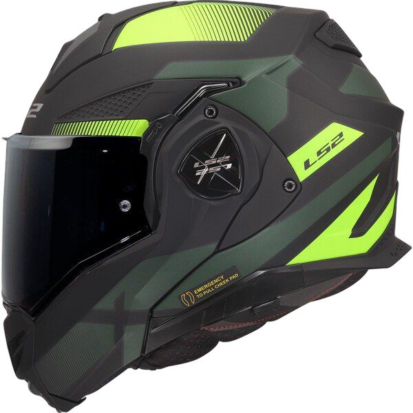 Casco Modular LS2 FF901 Advant X NOVA Negro/Amarillo Flúor