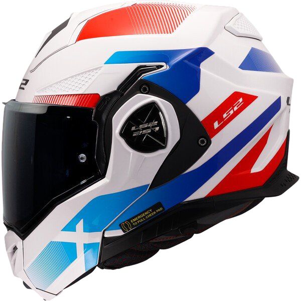 Casco Modular LS2 FF901 Advant X NOVA Blanco/Azul/Rojo