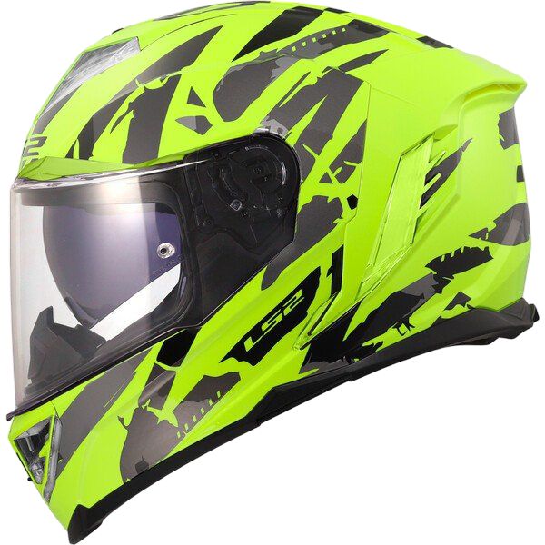 Casco integral LS2 STORM III KAOS Amarillo Flúor
