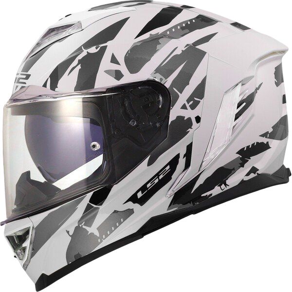 Casco integral LS2 STORM III KAOS Blanco/Gris