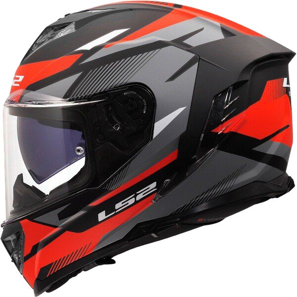 Casco integral LS2 STORM III KOMAI Negro/Rojo