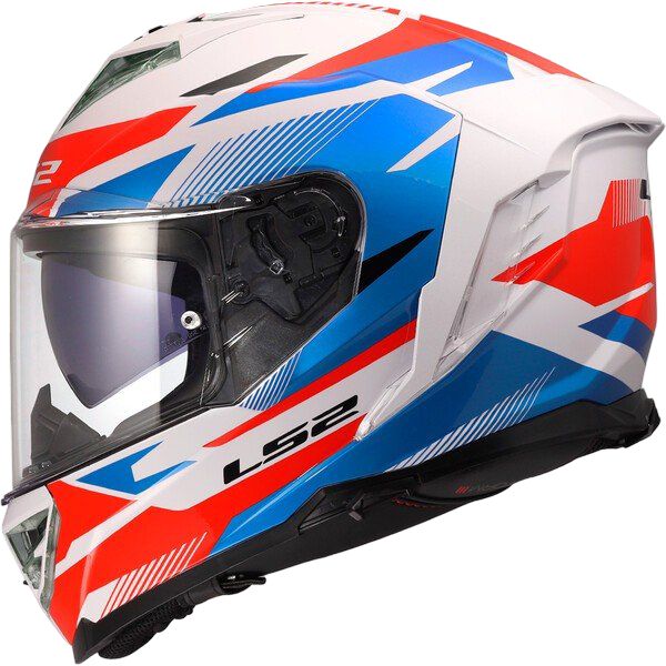 Casco integral LS2 STORM III KOMAI Blanco/Azul/Rojo