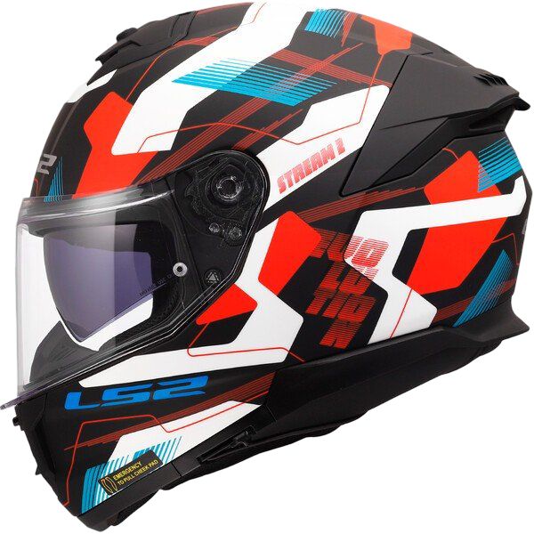 Casco integral LS2 FF808 Stream II MIKA Blanco/Azul/Rojo
