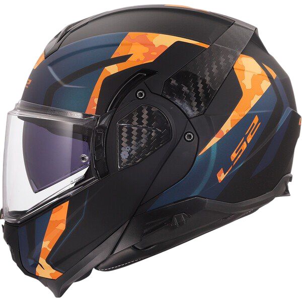 Casco Modular LS2 FF910 Advant II GLIDE Negro/Naranja Casco Modular LS2 FF910 Advant II GLIDE Negro/Naranja