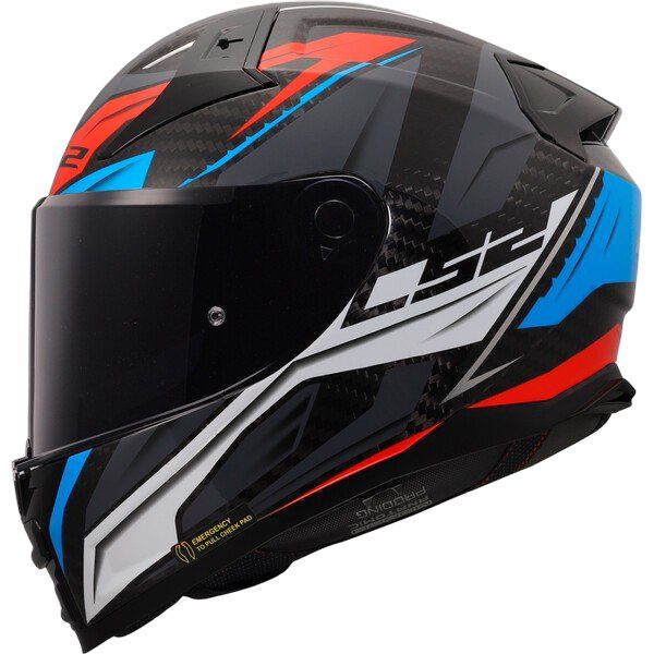 Casco Integral LS2 FF811 Vector II Carbon SAVAGE Blanco/Azul/Rojo Casco Integral LS2 FF811 Vector II Carbon SAVAGE Blanco/Azul/Rojo