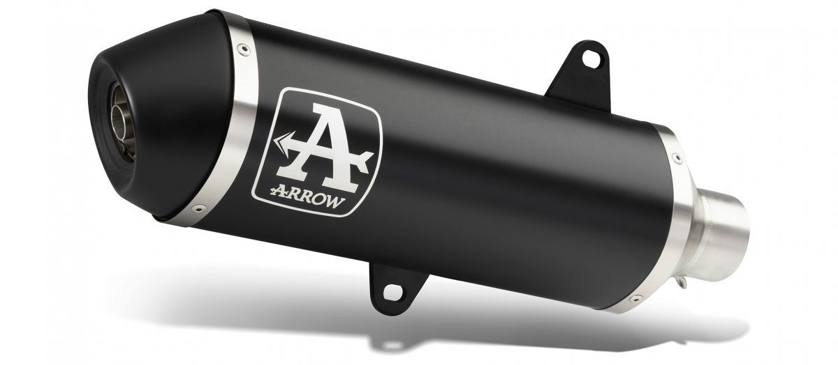 Escape ARROW Urban homologado en aluminio negro para YAMAHA X-MAX 250 09-16