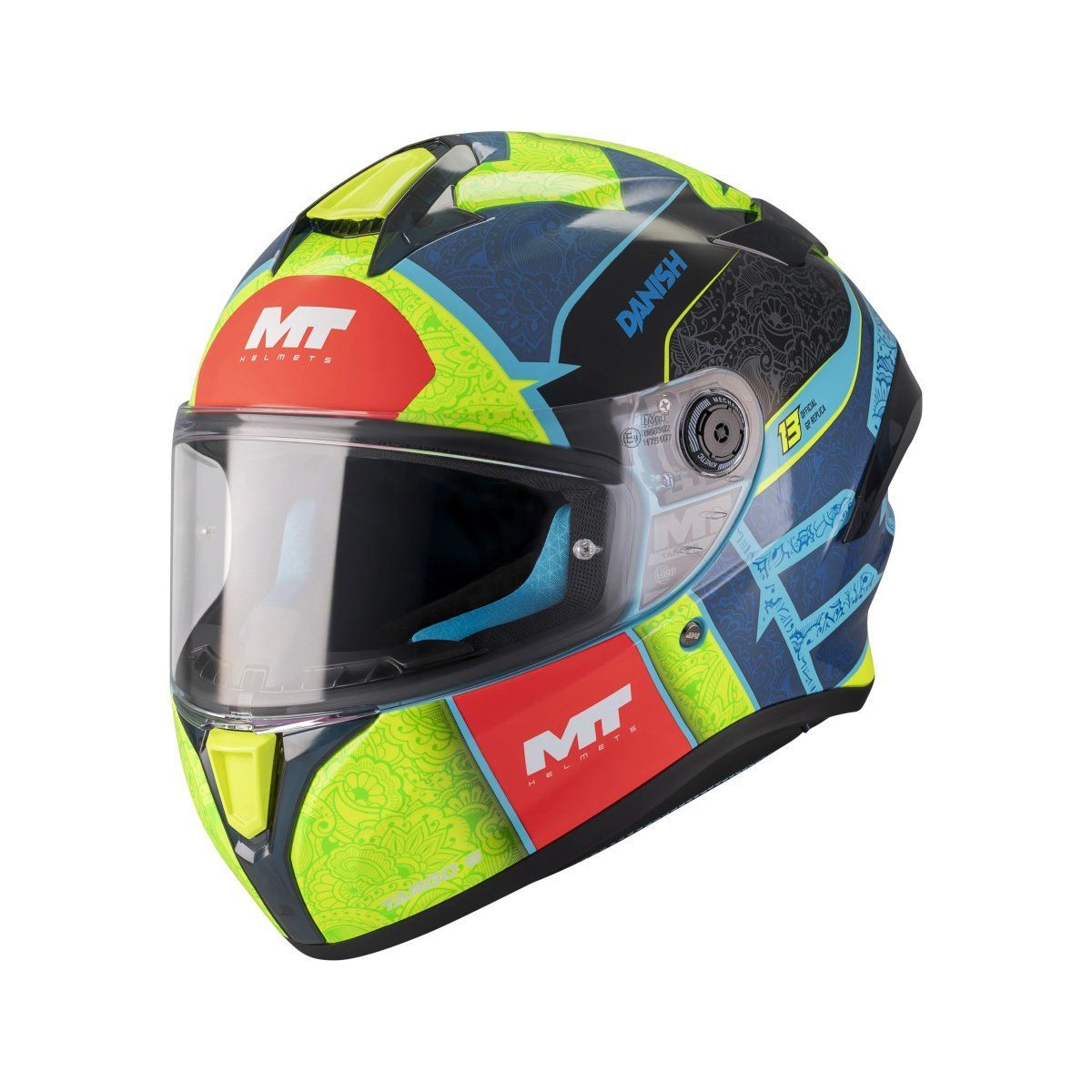 Casco MT Helmets Targo S Danish 26 Brasil C3 Brillo + Pantala Ahumada Casco MT Helmets Targo S Danish 26 Brasil C3 Brillo + Pantala Ahumada