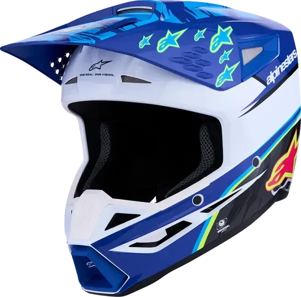 CASCO ALPINESTARS HELMET SM3 FALCON BLU/BLK/PNK CASCO ALPINESTARS HELMET SM3 FALCON BLU/BLK/PNK