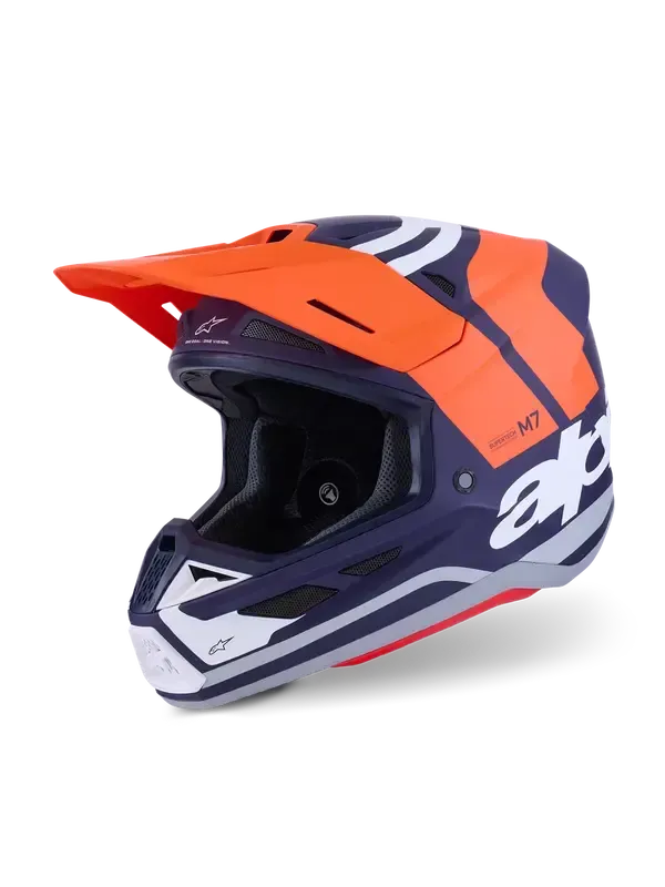 CASCO ALPINESTARS HELMET SM7 CORE ORAN/BLUE